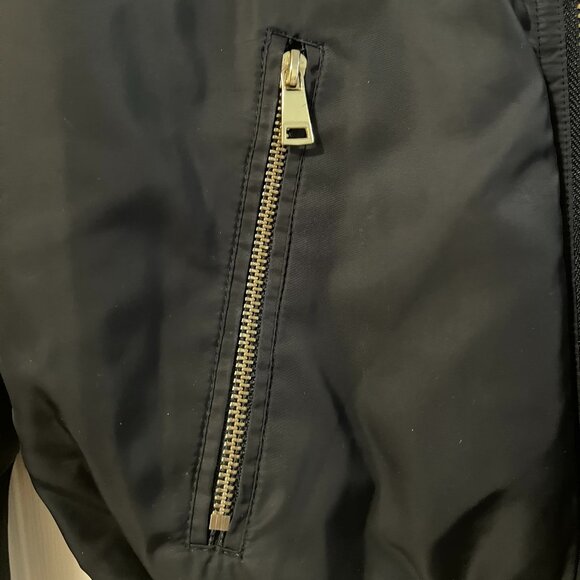 TOPSHOP Navy blue bomber jacket - Picture 5 of 11